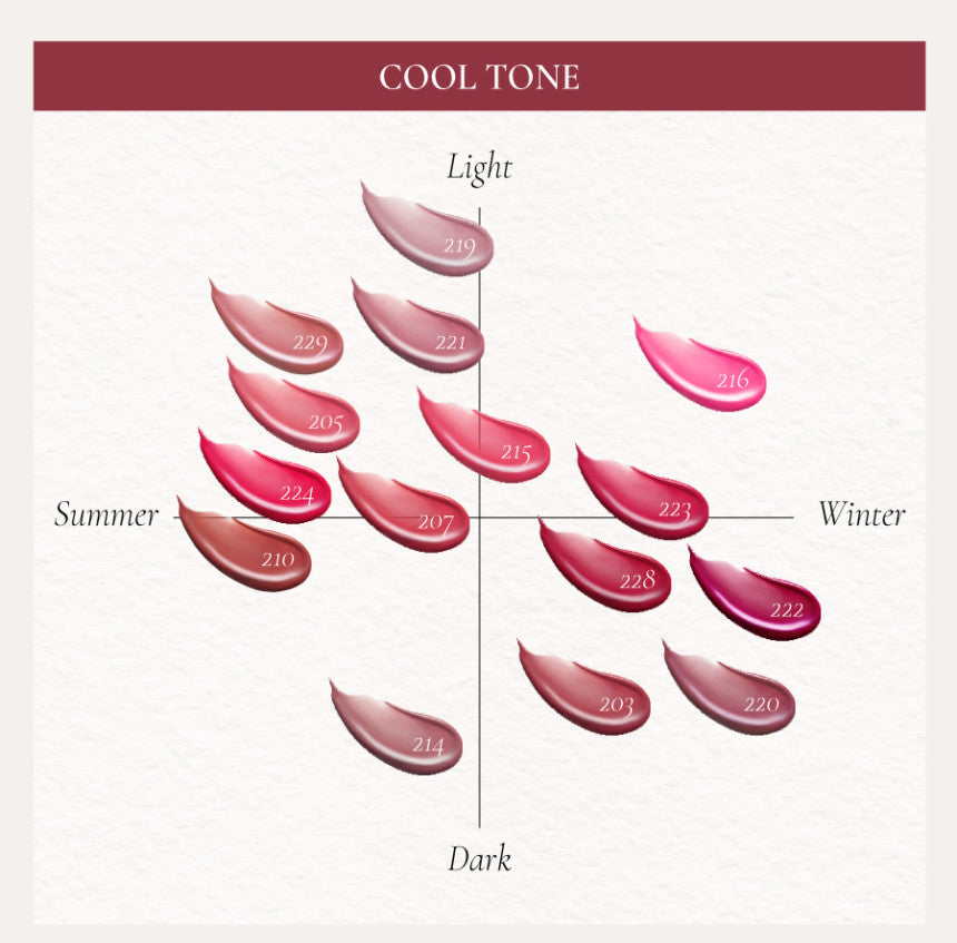 Dinto Blur-Glowy Lip Tint 3.5g (30colors)