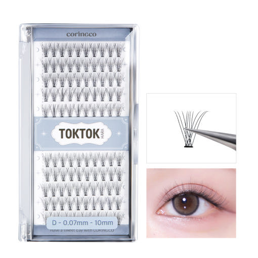 CORINGCO Toktok-Hara Air Eyelash 100pcs (3 Types)