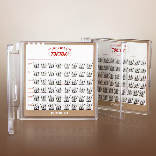 CORINGCO Toktok-Hara No Glue Eyelash (48pcs ,54pcs, 90pcs) (4 Types)