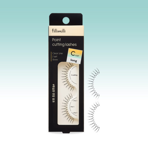 Fillimilli Point Cutting Lashes #SUPER LONG C-CURL (11mm)