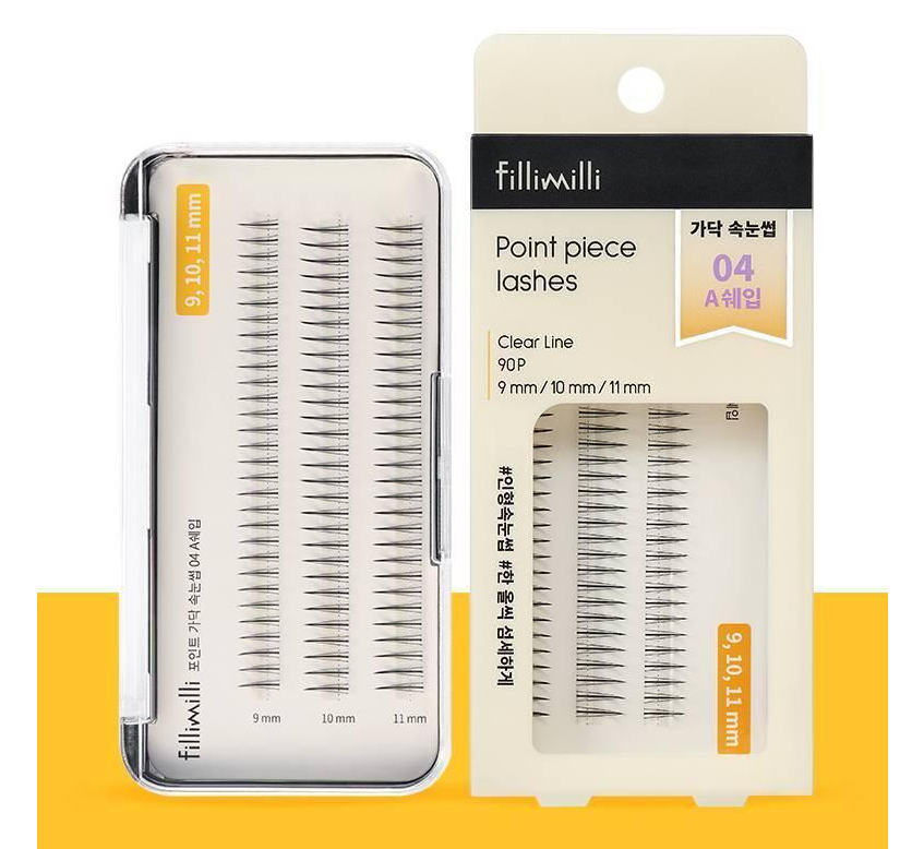 Fillimilli Point Piece Lashes (9,10,11MM) (90pcs) #A-SHAPE